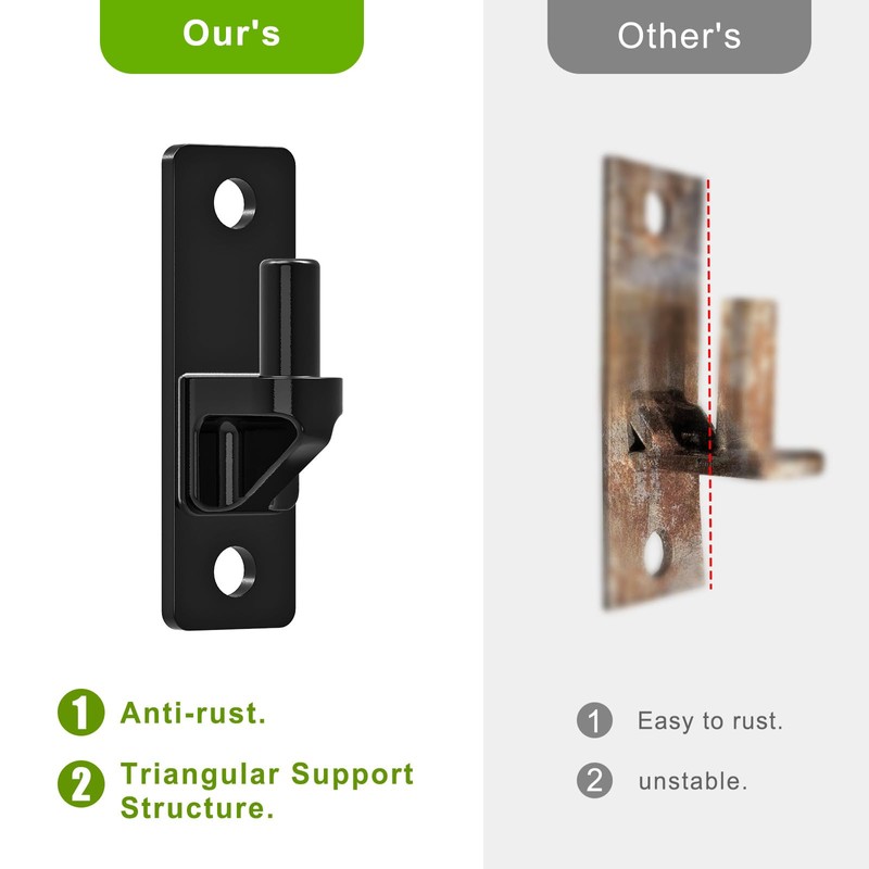 Lifeswell Heavy Duty Gate Hinges, Steel Hinges with Electroplated Coating,