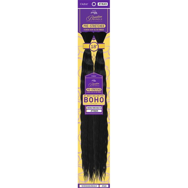Outre Purple Pack Brazilian - Prestretched Natural French Bulk 18"