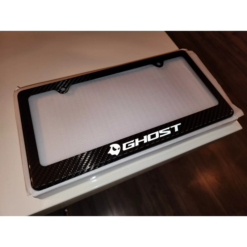 racing license plate frame Ghost Logo Street Racing Carbon Fiber