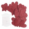 Rico Design 24 red heart pendants S.