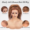 Ebarly Honey Blonde Hidden Strap 360 Full Lace Frontal Wigs