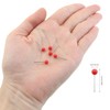 ZZHXSM 300 Packs Cork Board Floor Marking Pegs Red Plastic
