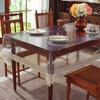 Wonderla Clear Vinyl Lace Tablecloth,PVC Rectangle 100% Waterproof Oil Proof