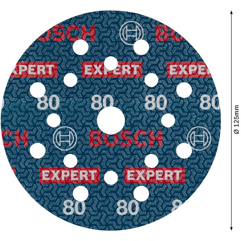 Bosch 6 x Expert O780 Film Sanding Disc, 125 mm