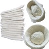 Banneton Liner,Non Woven Banneton Liner Non-Stick Dough,100 Pcs Elastic Bread
