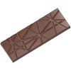 Chocolate World CW2450 Polycarbonate Candy Mold with 4 Striped-Tablet Cavities,