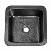 Monarch Abode 12-inch Hand Hammered Matte Black Aluminum Glasgow Dual
