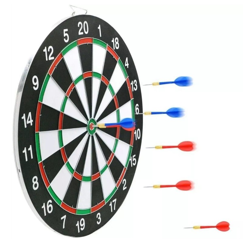 Kwalux Tiro Al Blanco Diana 6 Dardos Doble Cara 40.5cm