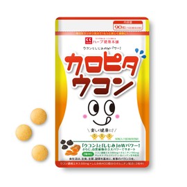 ハーブ健康本舗 カロピタウコン90粒入り（約1か月分）[ ウコン濃縮エキス クルクミン しじみ 約400個分の オルニチン 配合 国内製造 ]