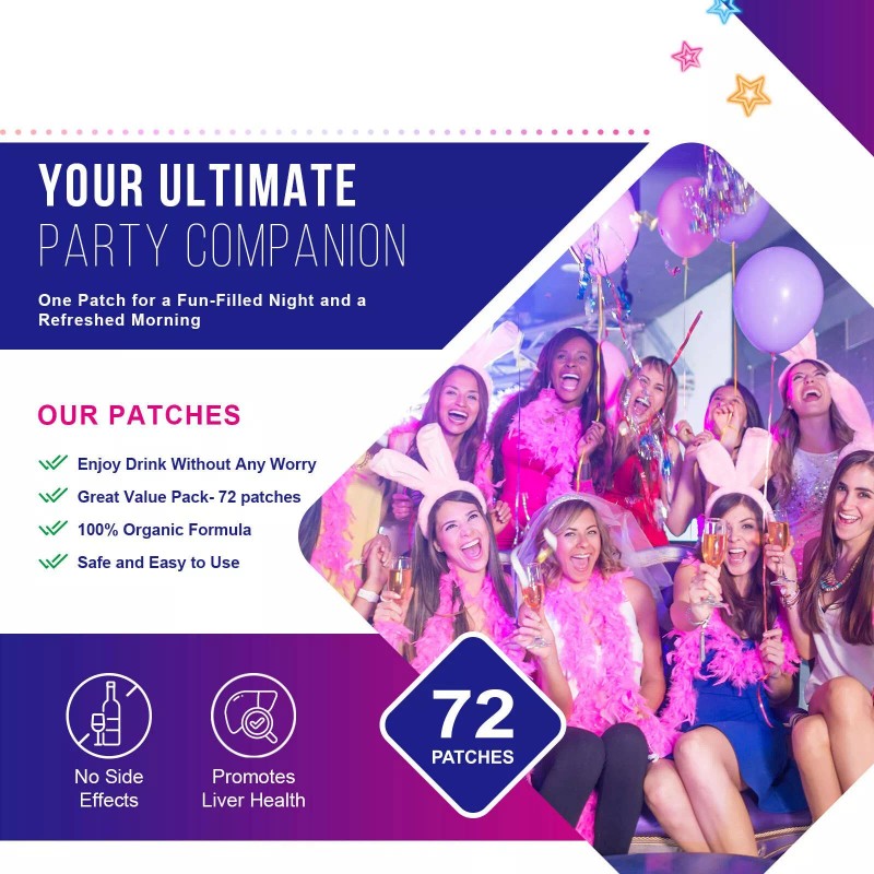 Devemy Hangover Recovery Patches – 72 Count