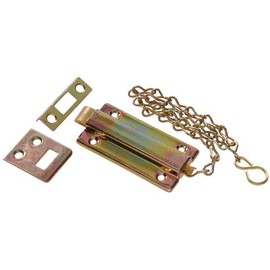 Hillman 852228 3" Reversible Chain Bolt - Zinc & Yellow Dichromate 1-Pack