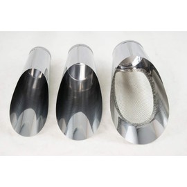 3 Pcs Set Japanese Stainless Bonsai Soil Scoop w / 1 Mesh - Potting & Mixing Tool