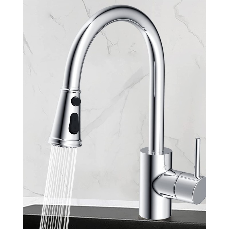 Hibbent Pull Down Kitchen Faucet Head Replacement, NSF/ANSI/CAN 61 &