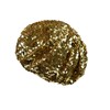 NYFASHION101 Sparkle Stretchable Stylish Lightweight Sequin Beret Beanie Hat, Gold