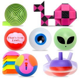 Bulk Mini Toys - 100 Pcs Prizes for Kids - Party Favors - Birthday Gifts - Pinata Stuffers - Goody Bag Fillers - Easter Egg Fillers - Vending Machine Items - 1.38 Inch