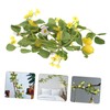 Zerodeko Realistic Lemon Rattan Garnish Lemon and Leaves Garland for