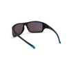Timberland Men's TB9217 Polarized Wrap Sunglasses, Black, 61mm, 16mm, 135mm