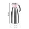 Emsa Soft Grip N4120600 Insulated Jug, 1.5 Litres, Stainless Steel,