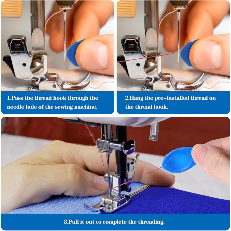 Automatic Needle Threader, 11 Pcs Sewing Needle Threaders Automatic Needle