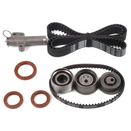MPLUS Timing Belt Kit & Hydraulic Tensioner TCK167 Fits for EAGLE, For MITSUBISHI, 1996-1998 TALON 2.0L 1997CC 122CID L4 DOHC TURBOCHARGED, VIN CODE "F", 1996-1999 ECLIPSE, ENG CODE "4G63T"