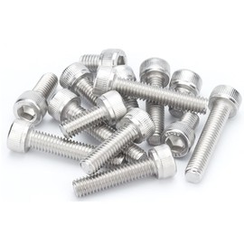 TeeTsy M3-0.5 * 18mm Socket Head Cap Screw Metric, 304 Stainless Steel Socket Bolt, Full Thread, Allen Hex Drive, Bright Finish, Machine Thread, Coarse Thread UNC, (M3×18mm(75pcs))