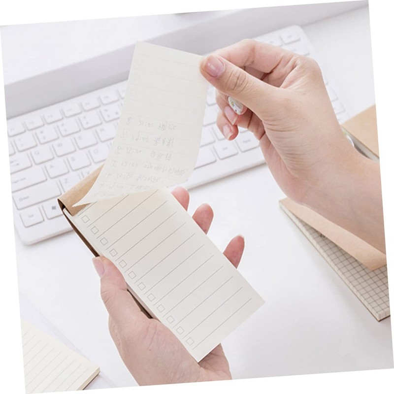DOITOOL 8pcs Portable Memo Pad Blank Lined Notebooks Compact Office