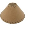 Kraft Parchment Paper Stitched Trim 10 Inch Chimney Style Lamp Shade