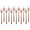 Argon Tableware Stainless Steel Dinner Forks - 19.5cm - Copper