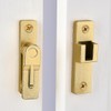 INIRET 180 Degree Flip Barn Door Lock, Gold Heavy Duty