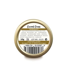 puremetics Zero Waste Lip Balm "Coconut Cream" (10 g) 100% Vegan & Plastic-Free Lip Care Without Plastic Reusable Tinplate Jar