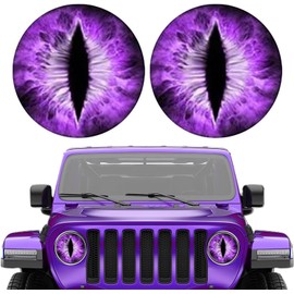 Beast Eyes Headlight Decals Pair for Jeep, 2024 New Eye Decal for Jeep Wranglers Headlights, Car Accessories for Men Women, 3D Round Eyes Headlight Decal Stickers for Truck Car Bumper Decoration 2pcs