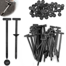 50Pcs Nylon Universal Cable Tie Buckle, Zipper Clips for Cars Quick Repair, Universal Zip Tie Clip Multifunctional Locking Tie Buckle Zip Tie