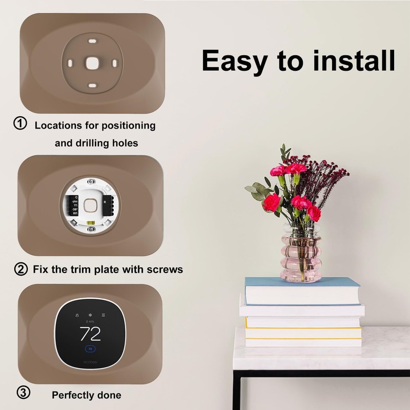 Wall Plate Cover Compatible with New 2025 Ecobee Smart Thermostat