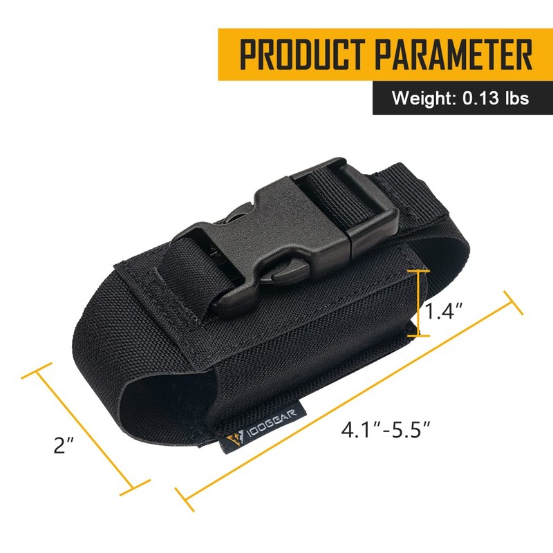 IDOGEAR Tactical Flashlight Holder Molle flashbang Pouch Magazine Pouch Multi-Purpose