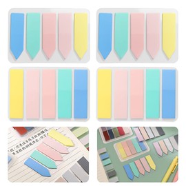 AAGWW Total: 400 Sheets Transparent Sticky Notes, Writing Title Sticky Notes, Sheet Transparent, Stick Notepad, Textbook, Index, Writing Sticky Notes, Reusable, Clean Removal, Comments Comments