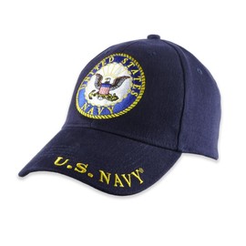 Trendy Zone 21 United States - Gorra de sombrero 100% algodón, con licencia oficial para todas las estaciones, tamaño ajustable, Azul marino, Talla única