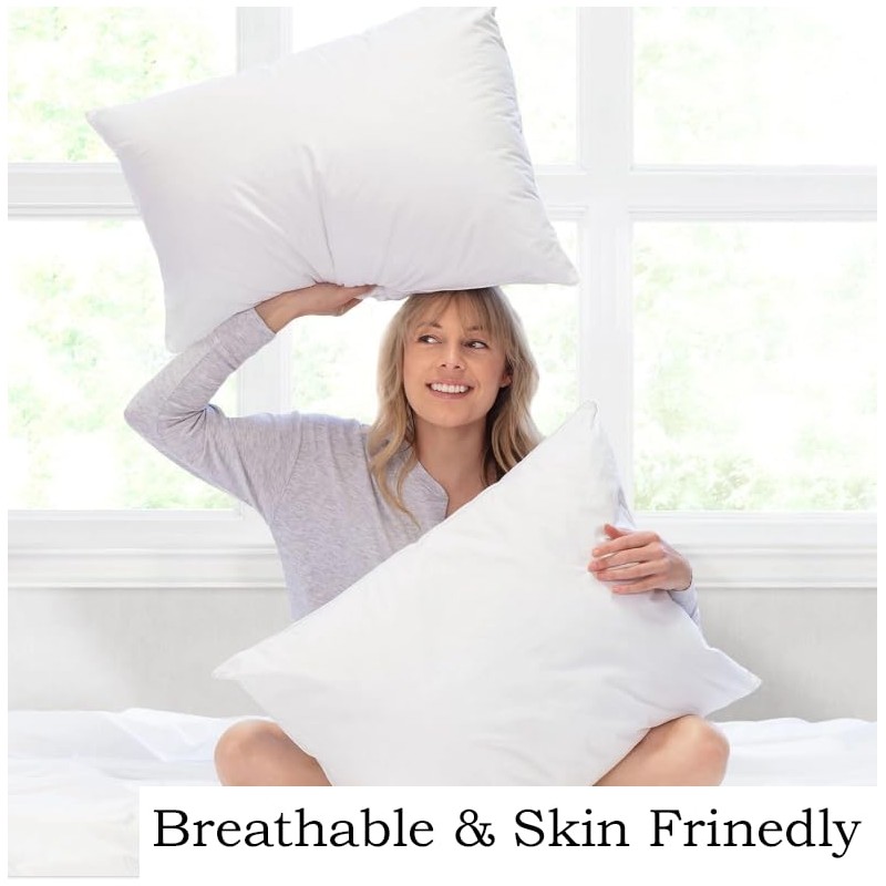 APEX FURNISHINGS white pillow cases 4 pack cotton 200 Thread