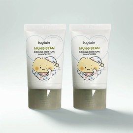 BePlain Mung Bean Cooling Moisture Sun Cream 50ml 2pcs Manggom Collaboration 50ml+50ml / 비플레인 녹두 쿨링 수분 선크림 50ml 2개 망곰이 콜라보 50ml+50ml