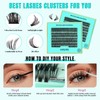 Lash Extension Kit 200PCS Lash Clusters Mix Eyelash Extension Kit
