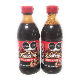 La Costeña Salsa Negra Salsa Mariquera & Botanera (Pack of 2-12oz each)