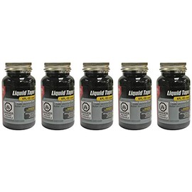 Gardner Bender LTB-400 Liquid Electrical Tape, Easy-on, Waterproof, Indoor/Outdoor Use, 4 Oz. Jar, Black (5-(Pack))