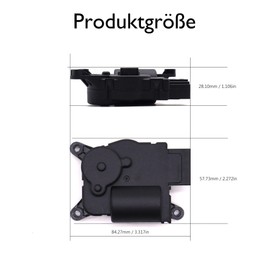 HISports Actuator Air Conditioning 1K0907511Q, Central Flap Actuator Motor Mixing Valve for Left-Hand Drive Vehicles Replace 1K0907511E