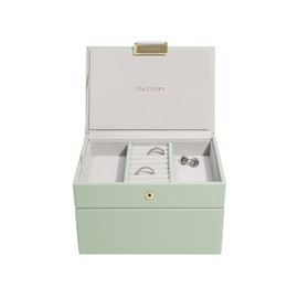 Stackers Sage Green Mini Jewellery Box - Set of 2