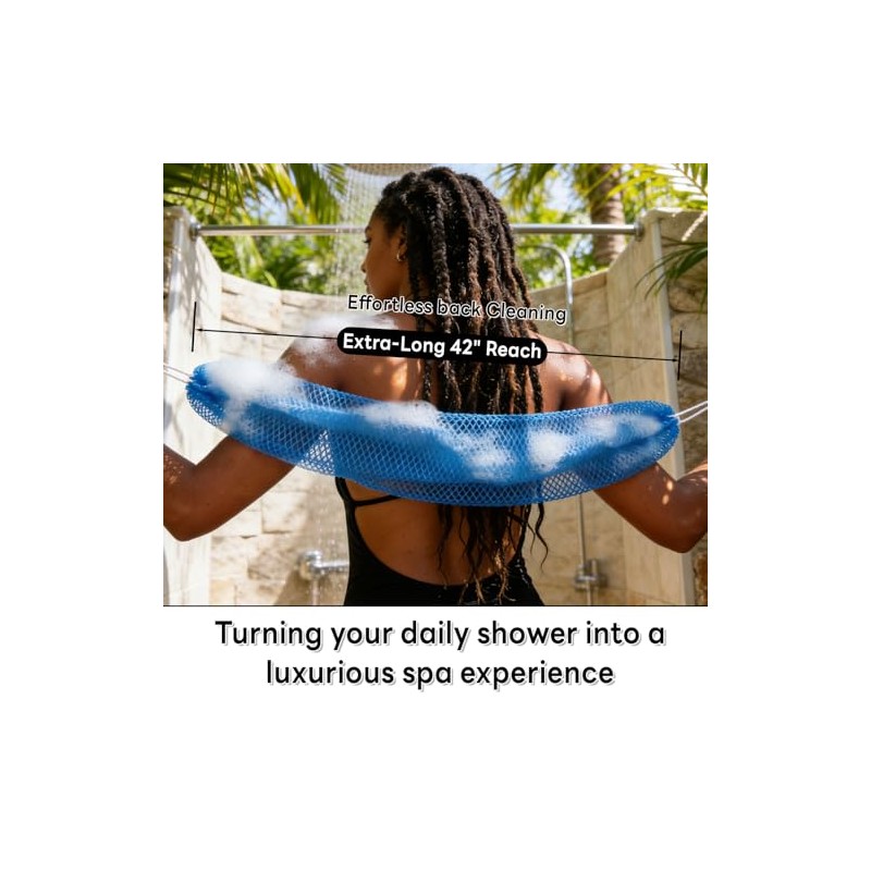 Paquete de 5 esponjas de red africanas auténticas con nudos,