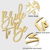 GXNI Gold Wooden Bride to Be Sign - Elegant Bridal