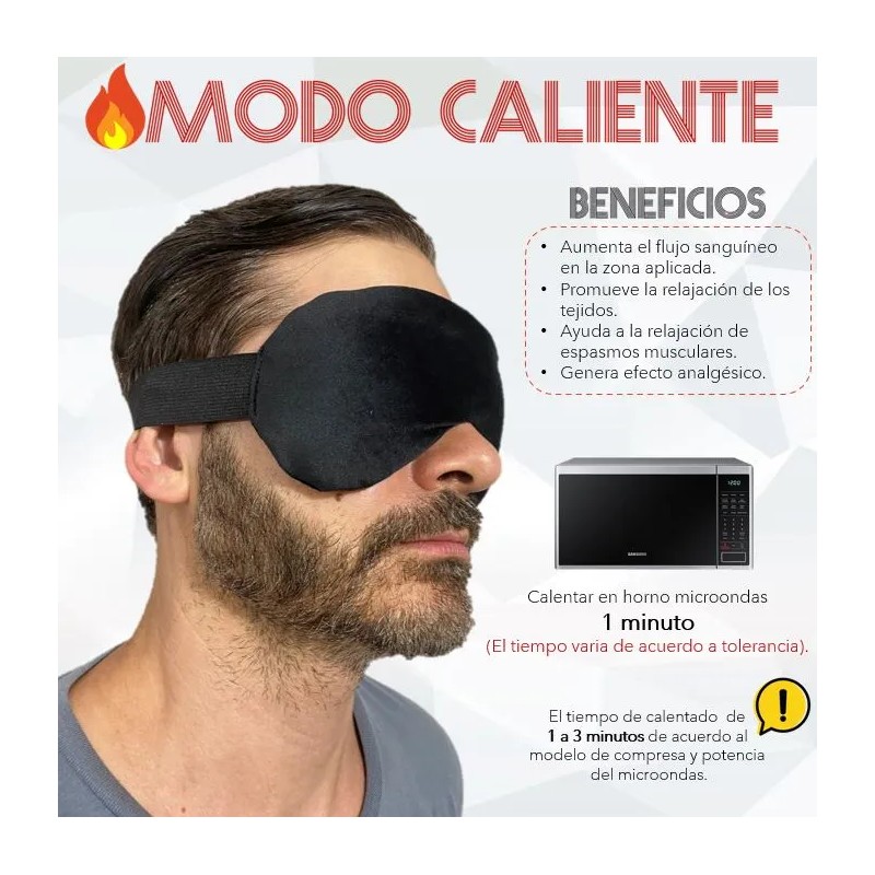 Compresa Antifaz Terapéutica Frio O Caliente Semillas
