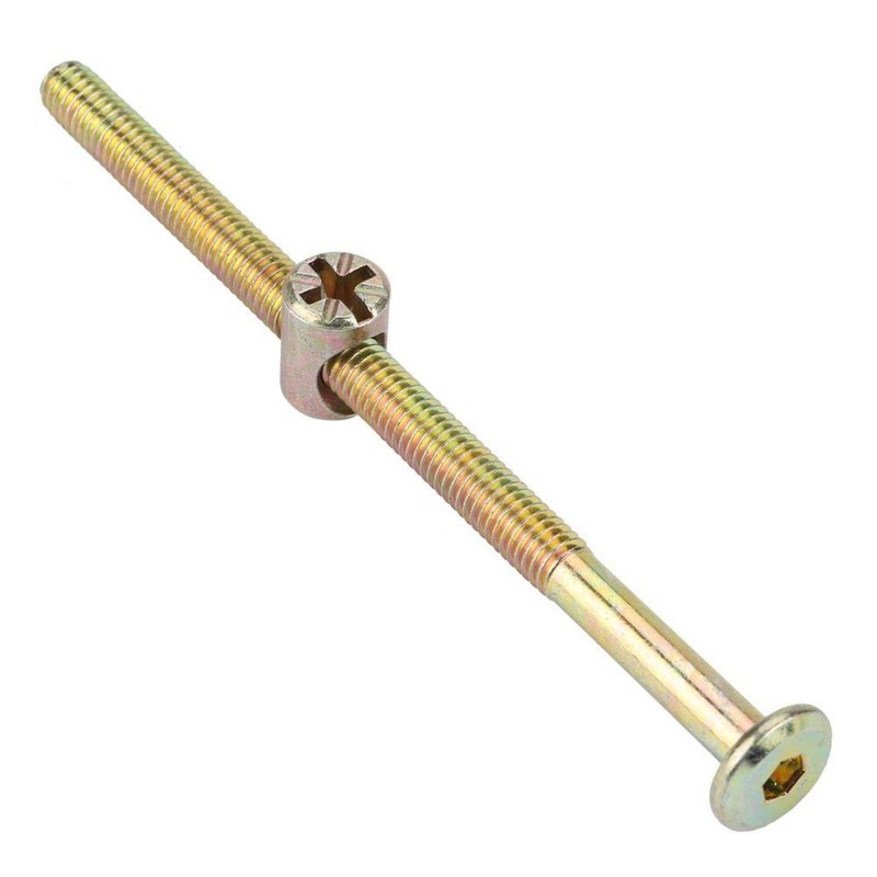 Pack of 10 Flat Hex Screws Furniture Screws Stainless Steel