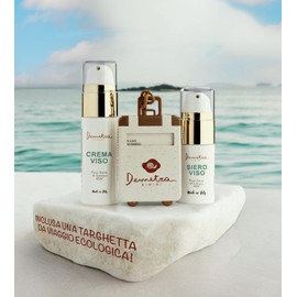 Beauty Travel Kit with Eco Name Plate - Cream Set for Women Gift - Cream Snail Slime Face + Anti-Wrinkle Face Serum [Short Fillets, Direct Breeders] Pure Snail Slime 85% and