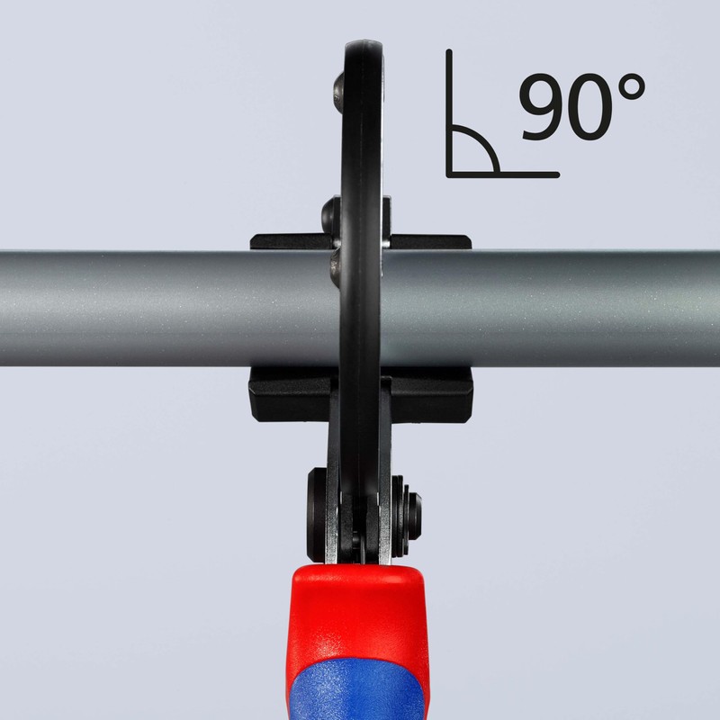KNIPEX Pipe Cutter for Composite and Plastic Pipes Chrome-Plated with