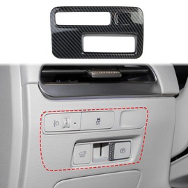 Korlot Carbon Fiber Headlight Switch Button Panel Trim for 2023-2025 Hyundai Palisade